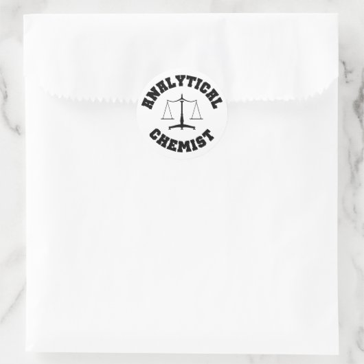 Analytische scheikundige sticker (Tas)