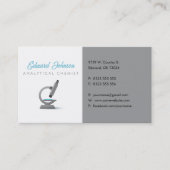 Analytische scheikundige | Wetenschapsmicroscoop Visitekaartje (Voorkant)