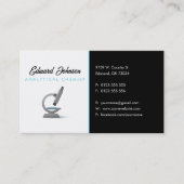 Analytische scheikundige | Wetenschapsmicroscoop Visitekaartje (Voorkant)