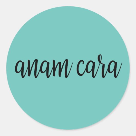 Anam Cara Ronde Sticker (Voorkant)