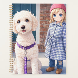 Anami Large Planner Girl & Puppy Best Friends