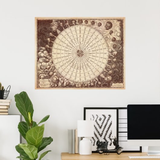 Anamorf Roos Poster (Thuiskantoor)