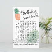anananas Birthday word search game (Staand voorkant)