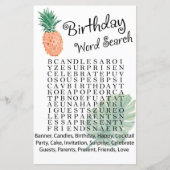 anananas Birthday word search game (Voorkant)