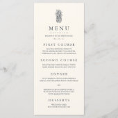 anananas-bruiloft menu (Voorkant)