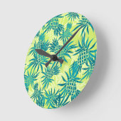 anananas Camo Hawaiian Wall klokken (Hoek)