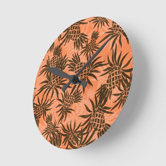 anananas Camo Hawaiian Wall klokken (Hoek)