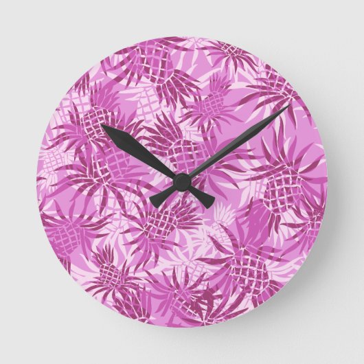 anananas Camo Hawaiian Wall klokken (Voorkant)