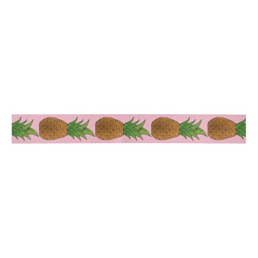 anananas fruit Thunder_Cove Grosgrain Lint (Voorkant)