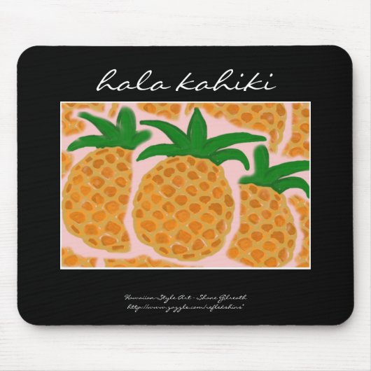 anananas Hawaiian Style Mousepad Muismat (Voorkant)