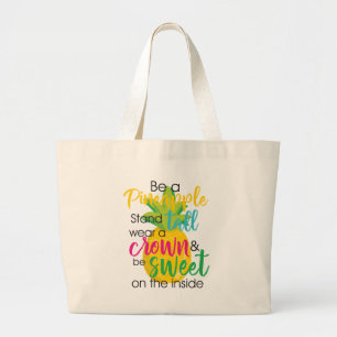 anananas Katherine Gaskin citroenen Grote Tote Bag