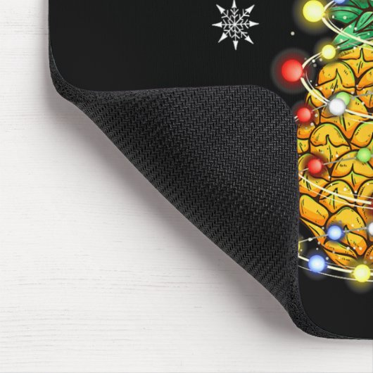 anananas kerstlantaarns muismat (Hoek)