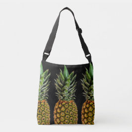  anananas kunststofdoorsnede crossbody tas