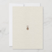 anananas Minimale elastische bruinbruidjes Kaart (Achterkant)