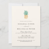  anananas repetitie Dinner Kaart (Voorkant)