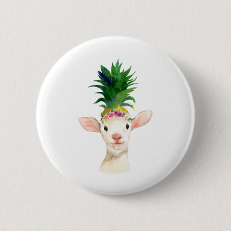 anananas schapenlammeren ronde button 5,7 cm
