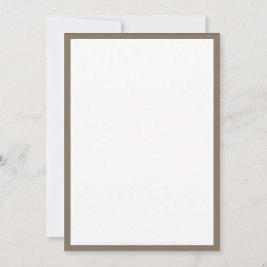  anananas Simple Border Wedding Kaart (Achterkant)