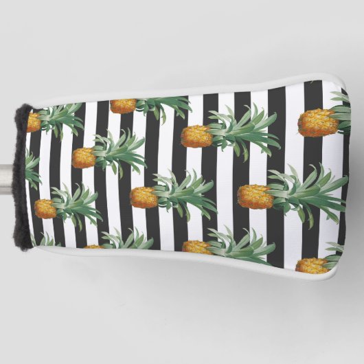 anananas strept grijs golfheadcover (Voorkant)
