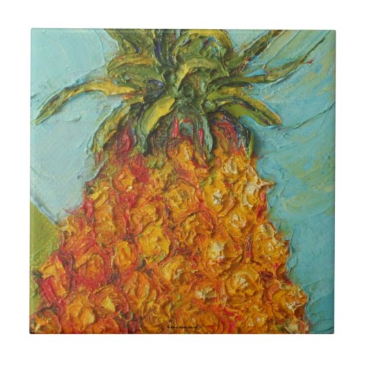 anananas Tile Tegeltje (Voorkant)