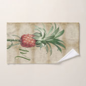  anananas tropisch elegant monogram bad handdoek (Handdoek)