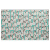 anananas turquoise zee stof (Fat Quarter)