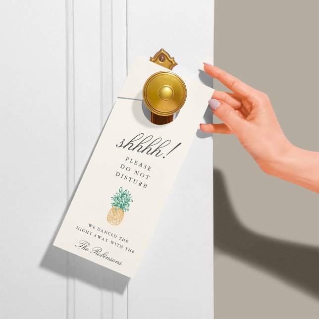  anananas Wedding Welkom/niet storen Deurhanger (Creator heeft geüpload)