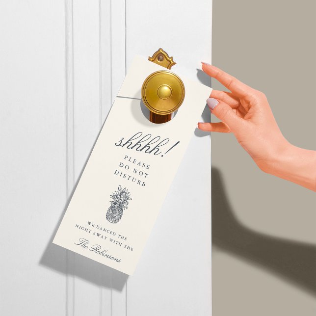  anananas Wedding Welkom/niet storen Deurhanger (Creator heeft geüpload)