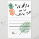 anananas wil verjaardagsmeisje (Voorkant)