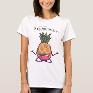 anananas yoga namaste werkout t-shirt