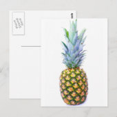 anananasappelmoerdessert kleurrijk tropisch briefkaart (Voorkant / Achterkant)