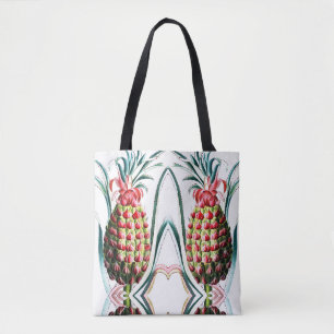 anananasappeltropische fruitillustratie tote bag