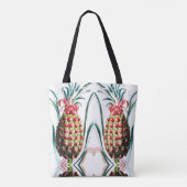  anananasappeltropische fruitillustratie tote bag (Achterkant)