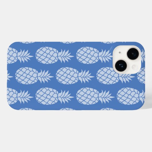 anananasblauw Case-Mate iPhone case (Achterkant (horizontaal))