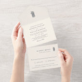 anananasbruiloft all in one uitnodiging (Afscheurbaar)