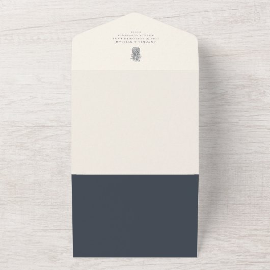  anananasbruiloft all in one uitnodiging (Buitenkant)