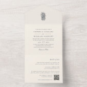  anananasbruiloft all in one uitnodiging (Binnen)