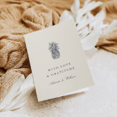  anananasbruiloft bedankkaart