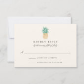  anananasbruiloft RSVP-Kaart RSVP Kaartje (Voorkant)