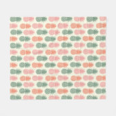  anananaseppatroon 2 fleece deken (Voorkant (Horizontaal))