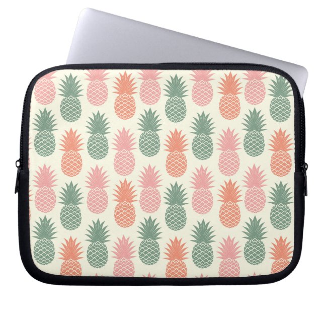  anananaseppatroon 2 laptop sleeve (Voorkant)