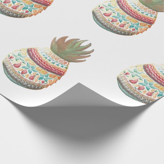 anananaskerst — Verpakking Cadeaupapier (Hoek)