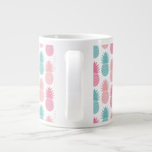 anananaspatroon grote koffiekop (Achterkant)