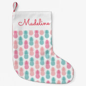 anananaspatroon | Jouw namen toevoegen Kleine Kerstsok (Voorkant)