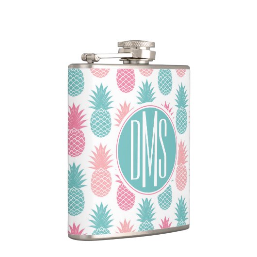 anananaspatroon | Monogram Heupfles (Rechts)