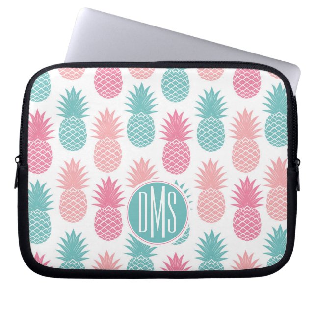  anananaspatroon | Monogram Laptop Sleeve (Voorkant)