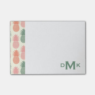  anananaspatroon   Monogram Post-it® Notes