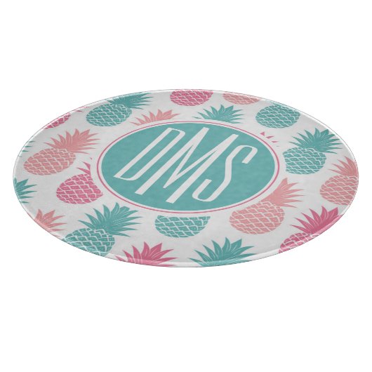  anananaspatroon | Monogram Snijplank (Hoek)