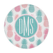  anananaspatroon | Monogram Snijplank (Voorkant)