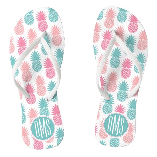  anananaspatroon | Monogram Teenslippers (Voetbed)