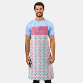  anananaspatroon schort (Gedragen)